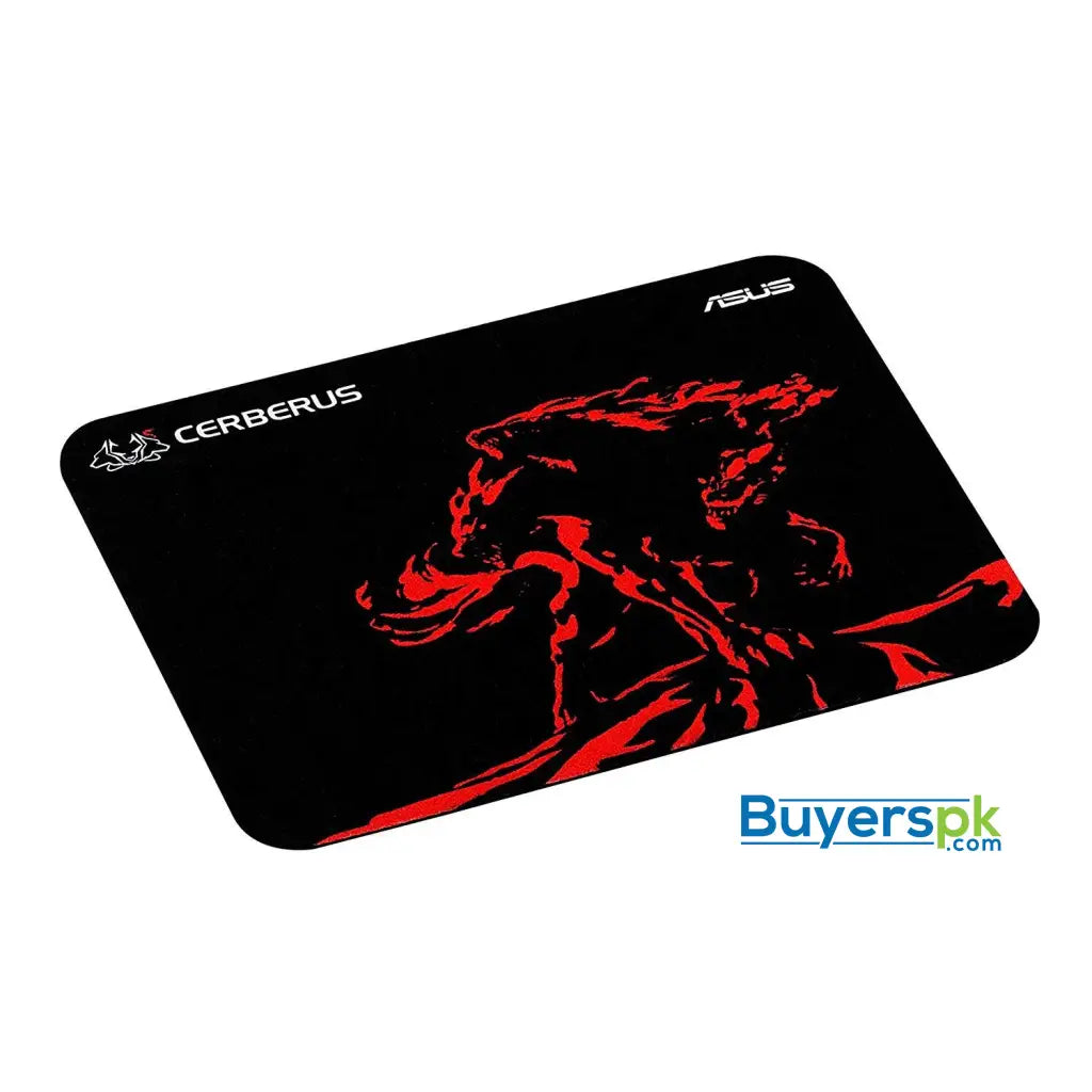 ASUS Cerberus Mat Mini Gaming Mouse Pad Red with Consistent Surface Texture and Non-Slip Rubber 250*210*2mm / 80g - Mouse Pad ASUS Cerberus Mat Mini Gaming Mouse Pad Red with Consistent Surface Texture and Non-Slip Rubber 250*210*2mm / 80g - Mouse Pad